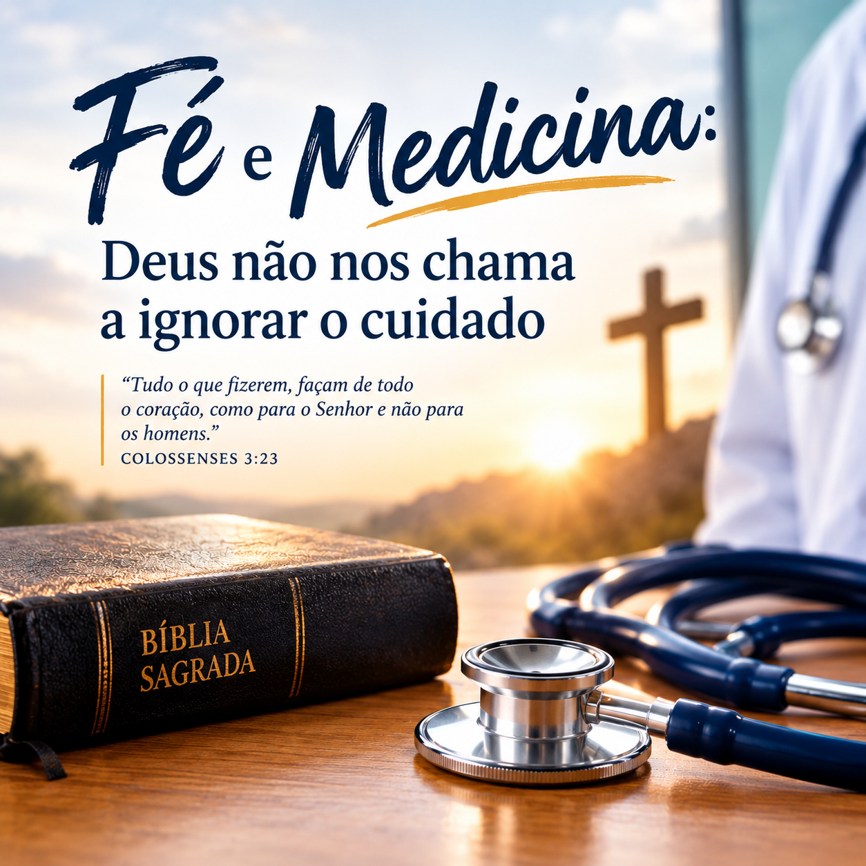 Fé e Medicina: Deus não nos chama a ignorar o cuidado