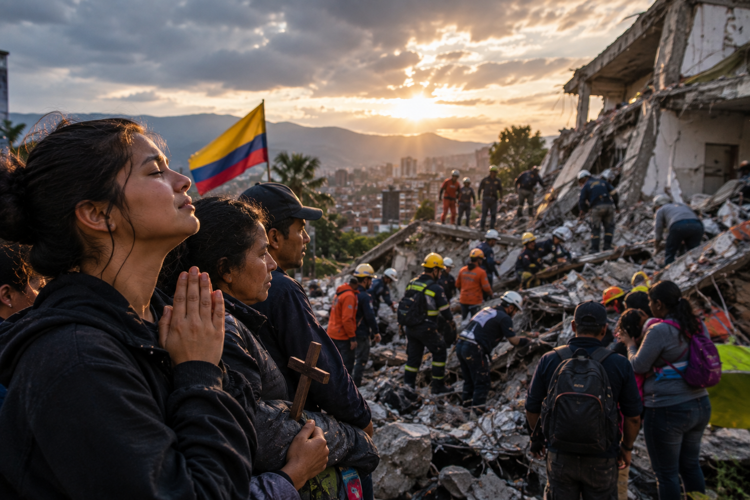 Sobreviveu ao terremoto, mas perdeu toda a família: uma história de fé e esperança na Colômbia